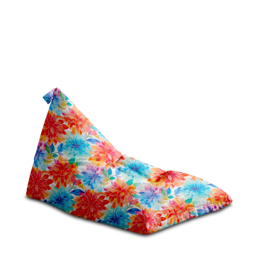 Sedací vak Triangle Floral Background