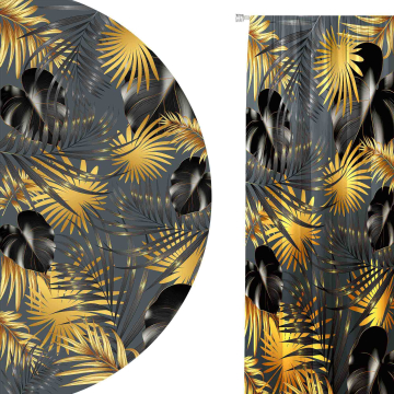 Záclona Leaves Gold