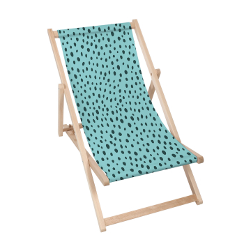 Dřevěné plážové lehátko Mint Dot