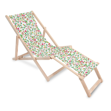 Dřevěné lehátko s podnožkou Mystery Garden