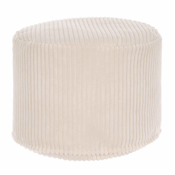 Sedací pytel okrouhlá podnožka Lincoln Vanilla Ice