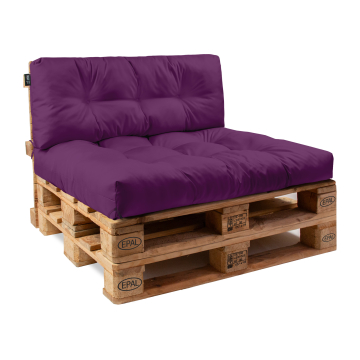 Sada polštářů z palet Purple