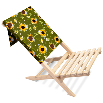 Skládací plážové křeslo Sunflowers