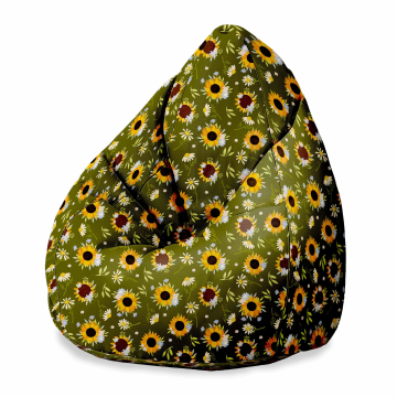Sedací vak Pearshape Sunflowers