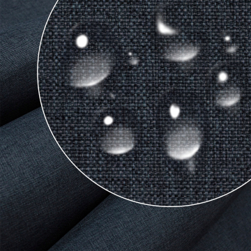 Látka s imitací lnu Ocean Isle