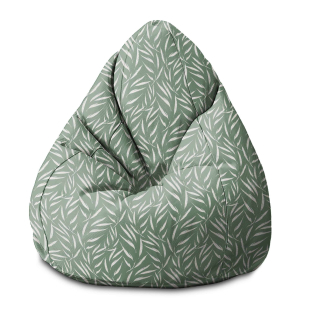 Sedací vak Pearshape Abstract Brush Leaves